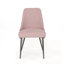 Élégante chaise de salle à manger en bois avec siège rembourré confortable et dossier ergonomique pour les intérieurs modernes.