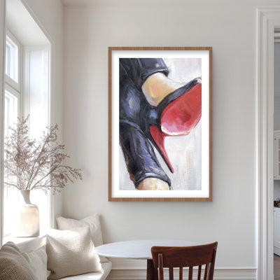 Crossed Legs and High Heels - Contemporary Framed Print
