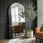 Très grand miroir de plancher arqué en métal pleine longueur avec support, miroir mural ou incliné pour chambre à coucher, salle de gym à domicile, salon, entrée-1200067745-1200067747