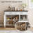 47.2" Large Buffet Cabinet Sideboard With Drawers,Shelves And Doors-1623056358