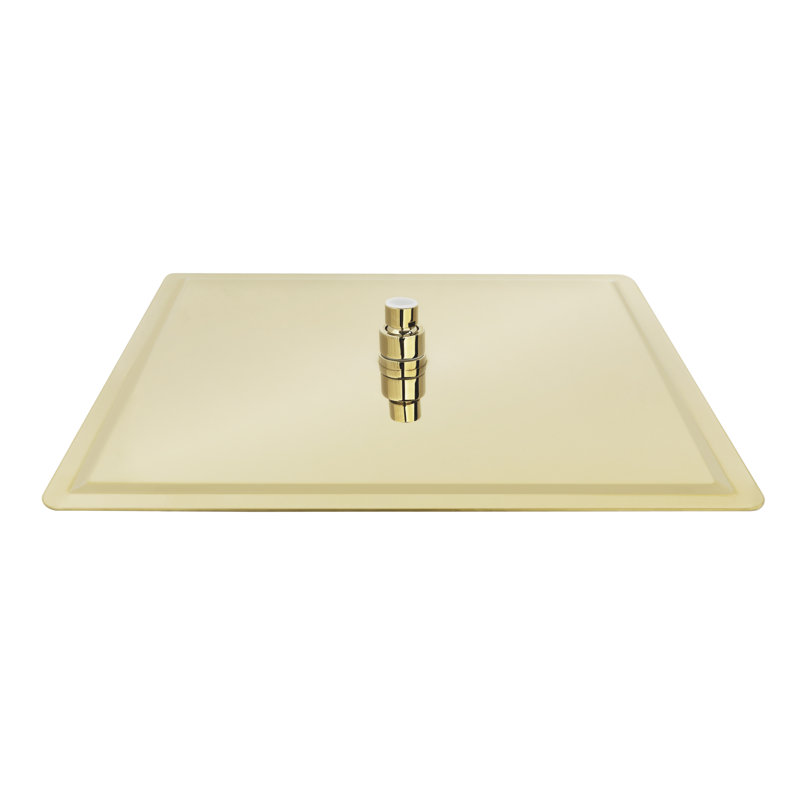 Rain Fixed Shower Head, Polished Gold