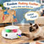 Jouet interactif automatique 3 en 1 pour chats d'intérieur avec papillon, plume d'embuscade et balles de suivi, réveil par capteur intelligent et alimentation USB pour l'exercice et la lutte contre l'ennui