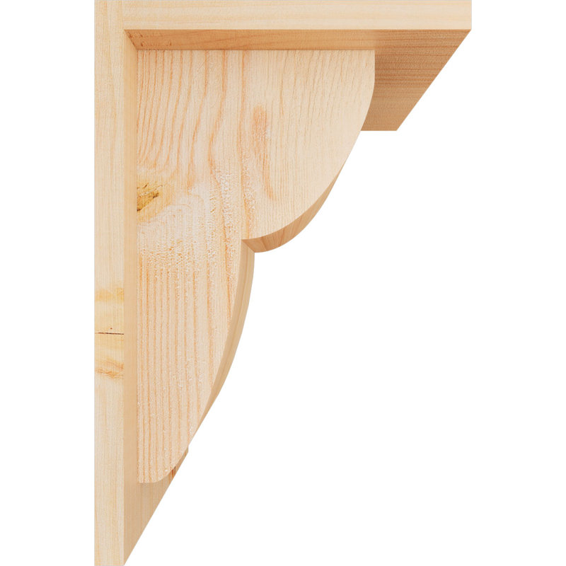 Corbeau Crestline avec contre-plaque, H 12 po x l 7,5 po x P 8 po, Sapin de Douglas, Lisse