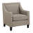 Hilga Erica Accent Armchair With Chrome Nailhead Trim-634683700