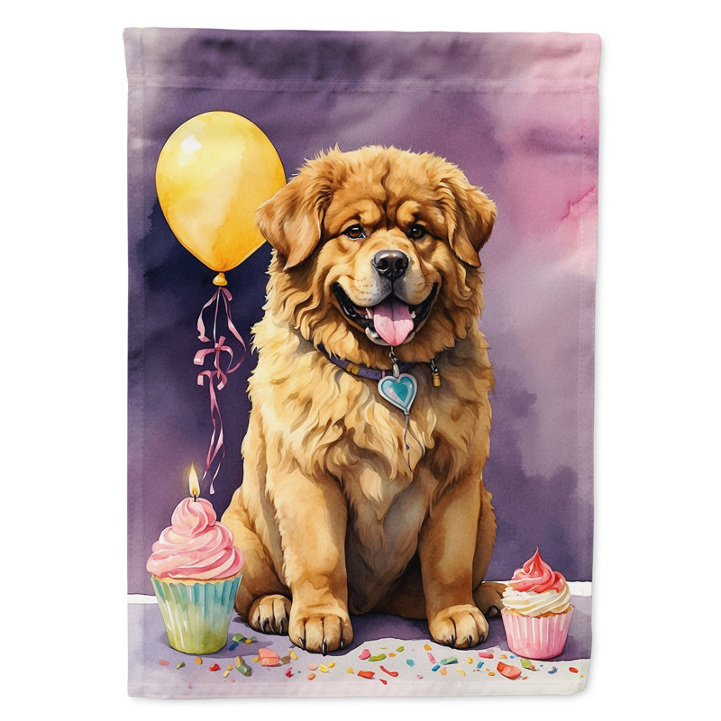 Drapeau «Happy Birthday House», Dogue du Tibet