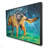 Spin-Dry Wet German Shepherd Print On Canvas