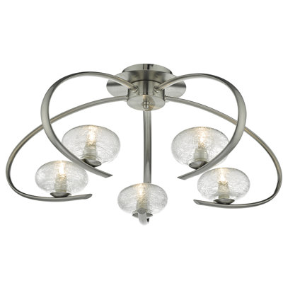 Mcginnis Glass Semi Flush Mount