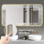 Miroir de salle de bain moderne 28 po x 60 po avec DEL - Corrosion, luminosité réglable, désembuage, commande tactile
