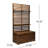 Wood Bench With Storage Rack - Elevate Entryway Color 37.33" W X 66.03" H 17.51" D Style High Wide Deep