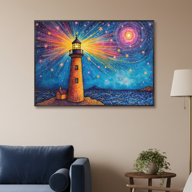 Single Picture Frame LED Illuminated Wall Art Wall Art on Glass / Aluminium, 61 cm H x 85 cm W