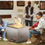 Foyer d'extérieur sans fumée de 25 po Cyberpit One Pro, avec cendrier coulissant, foyers d'extérieur portatifs, poignée de transport pour le patio, acier inoxydable, argent-1773236167-1773236164
