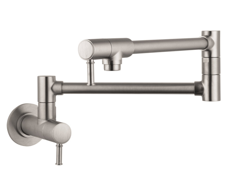 Talis C Pot Filler with Accessories, Steel Optik