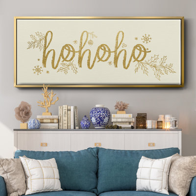 Toile encadrée dorée HOHOHO