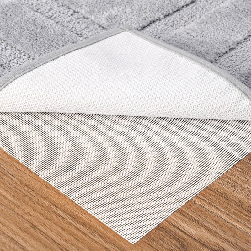 White Silicone Anti-Slip Mat, Rectangle 5' x 7'