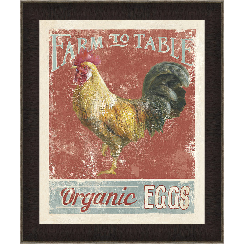 « farm nostalgie v », affiche rétro encadrée Wildlife, Birds & Animals