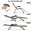 Fauteuil inclinable pliant, fauteuil inclinable d'extérieur pliable avec dossier et repose-pieds réglables-87475377