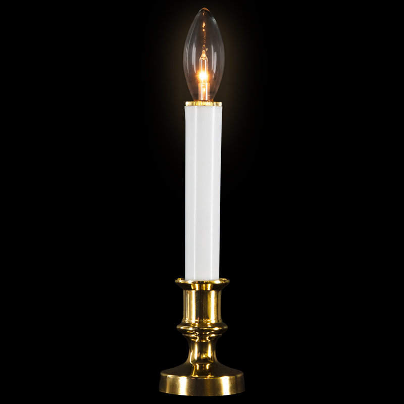 Christmas Candle Lamps - 9" - Clear - Set Of 4
