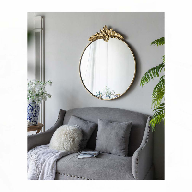 Grand miroir mural rond 36 "x 41"