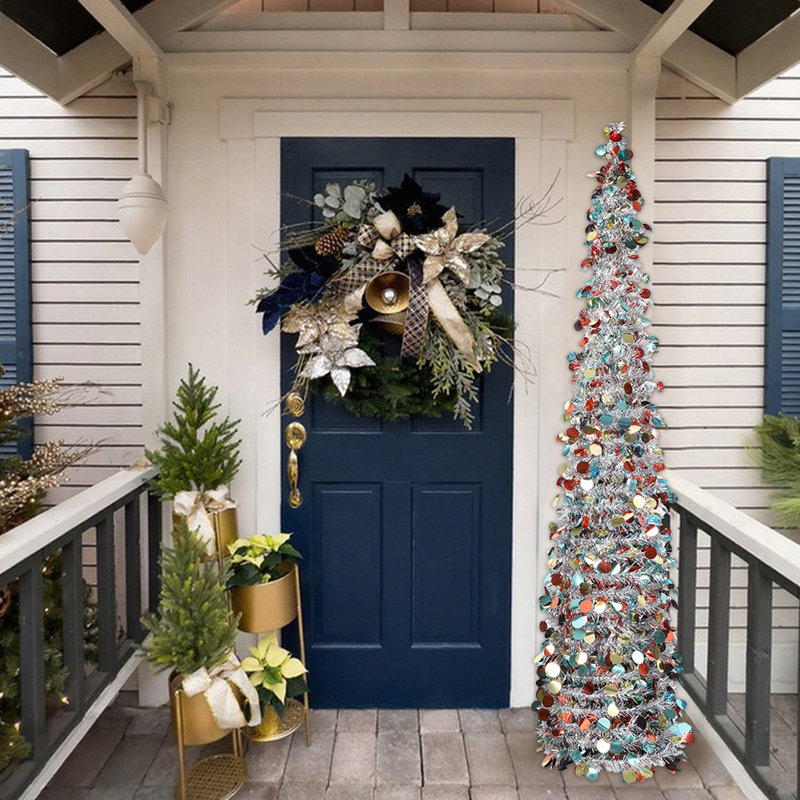 Arbre de Noël argenté 4.9Ft