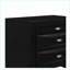 Dressers, Modern Lucille with Spacious Drawers | Chambered Fronts | Black | Solid Wood+MDF