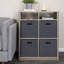 Console avec 4 compartiments de rangement carrés Radius