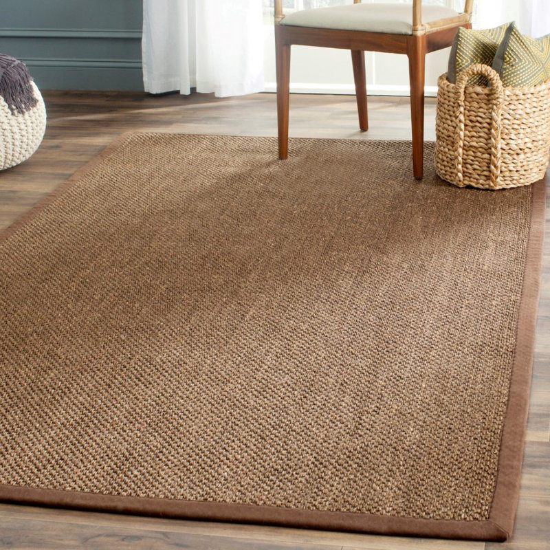 Tapis brun en jute / sisal, Rectangle 8 pi x 10 pi