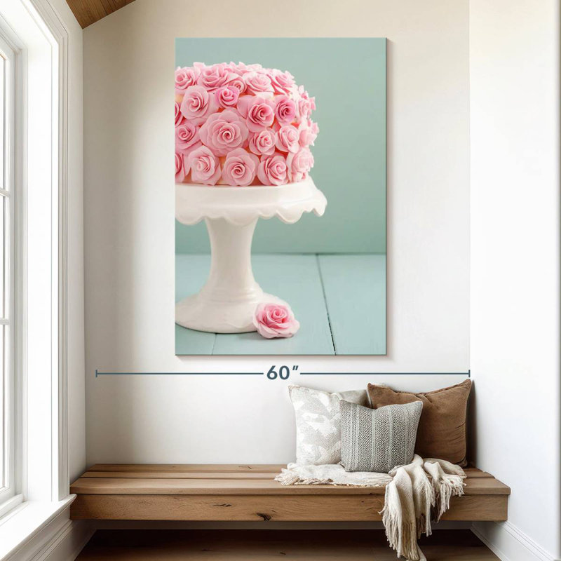 Yarlin Rose Birthday Cake, 51" H x 34" W