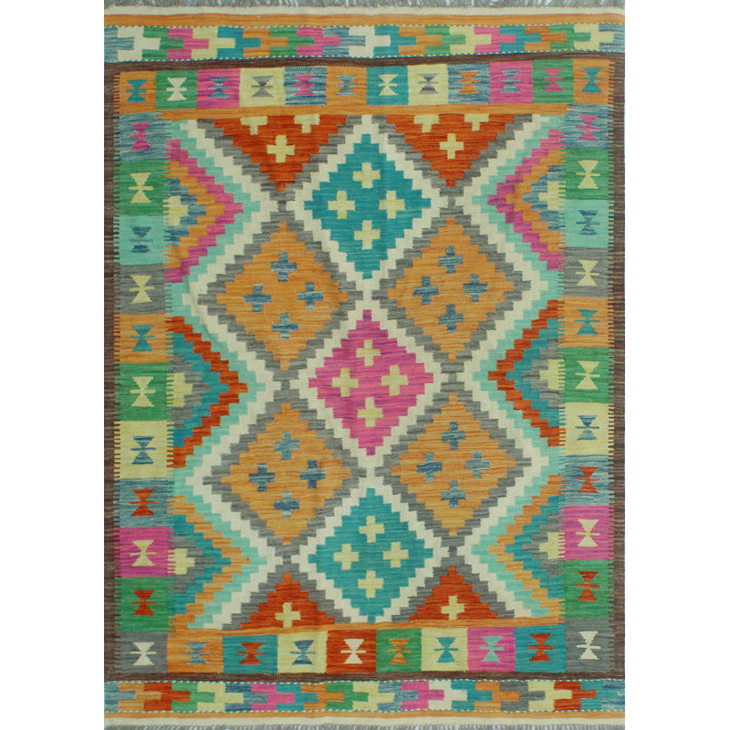 Bobbee Wool Geometric Indoor Rug