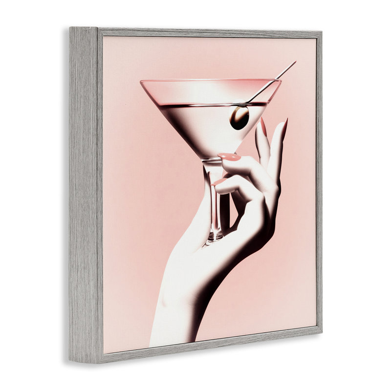 «Martini Stirred», estampe numérique par Sophie 6, H 17 po x l 17 po, Estampe numérique Farmhouse