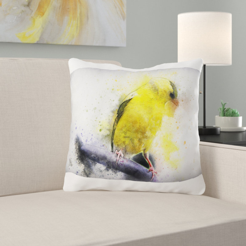 Coussin oiseau Mcadoo, Microsuède, Intérieur