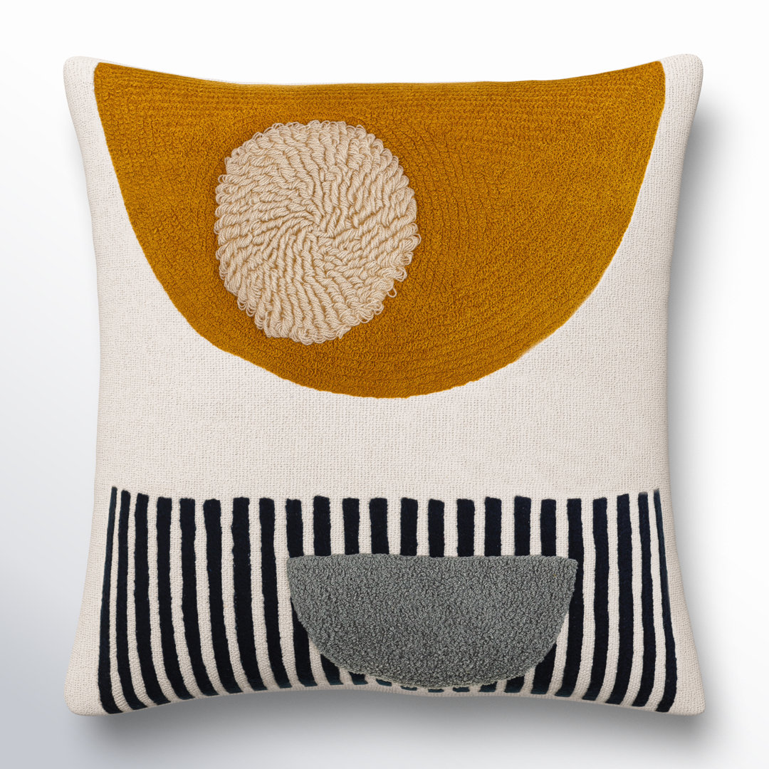 Fulbourn Square Cotton Pillow Cover & Insert AllModern