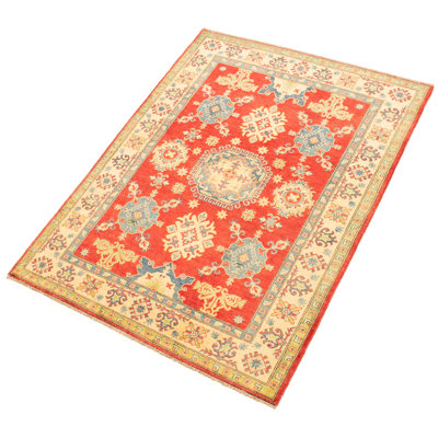 Qaiden One-of-a-Kind 5'1" X 6'7" 2010s Wool Area Rug in Red