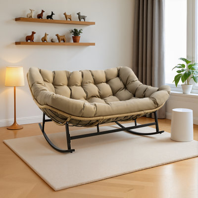 Chaise berçante double Papasan