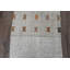 Tapis de couloir en laine 25,2 x 78,7 pouces à motif géométrique moderne blanc