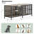 Super Large TV Cabinet Dog Crate Furniture Dog Cage End Table, 80'' W X 28'' D X 32''H-1889266333