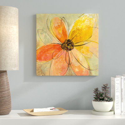 «Neon Floral II», reproduction de peinture à l'aquarelle sur toile