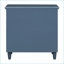 U_STYLE Table de chevet en bois de pin 28 po avec 3 tiroirs pour la chambre à coucher-614855034
