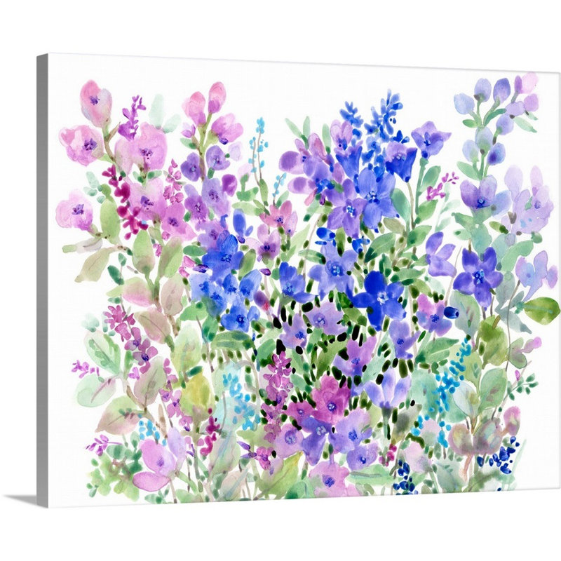 Art floral sur toile Floral, Toile tendue, H 36 po x l 45 po x P 1,25 po