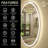 Aevar UL Certified Front & Back Lighted Anti-Fog Tempered Glass Oval Bathroom/Vanity Mirror-2094145756