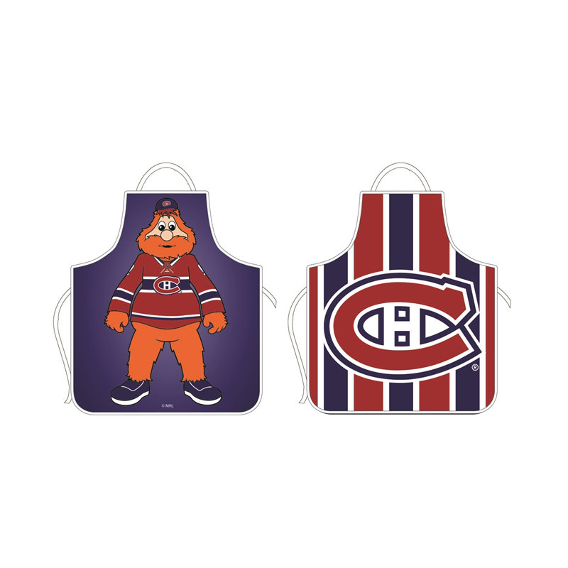 No Pattern Bib Apron, Montreal Canadiens