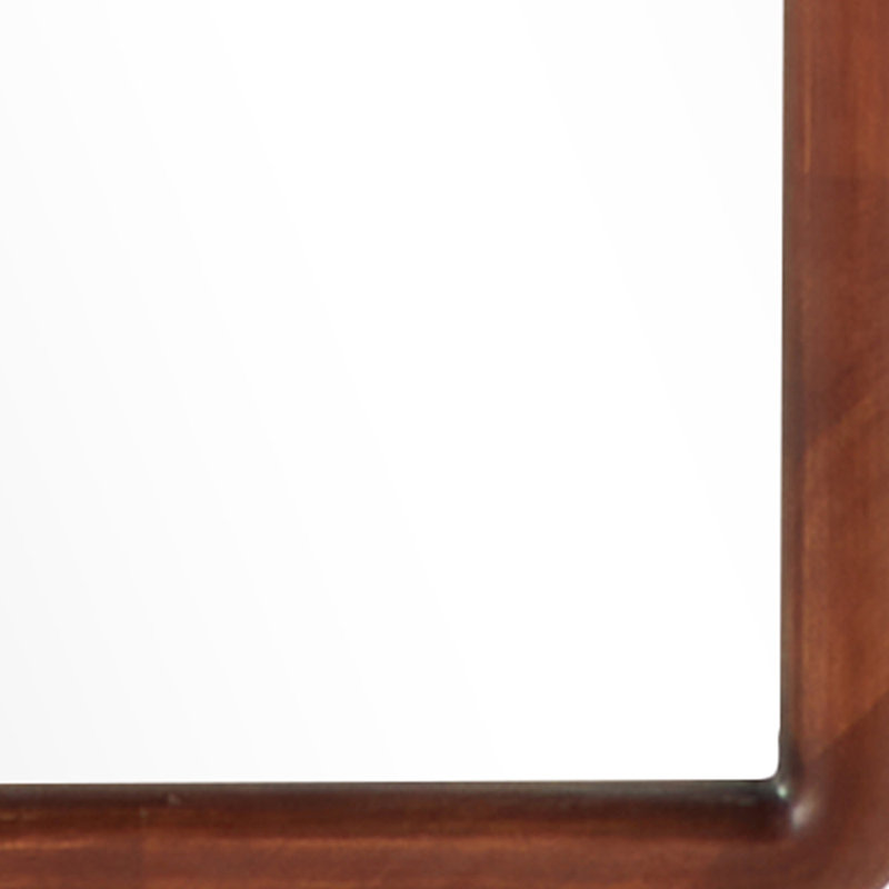 Miroir mural en bois brun