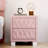 Elegant Velvet Nightstand With 2 Drawers And Crystal Handle, Storage Bedside Table With Button-Tufted Design-1180158483