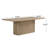Rectangular Dining Table With Sturdy Base-130330204