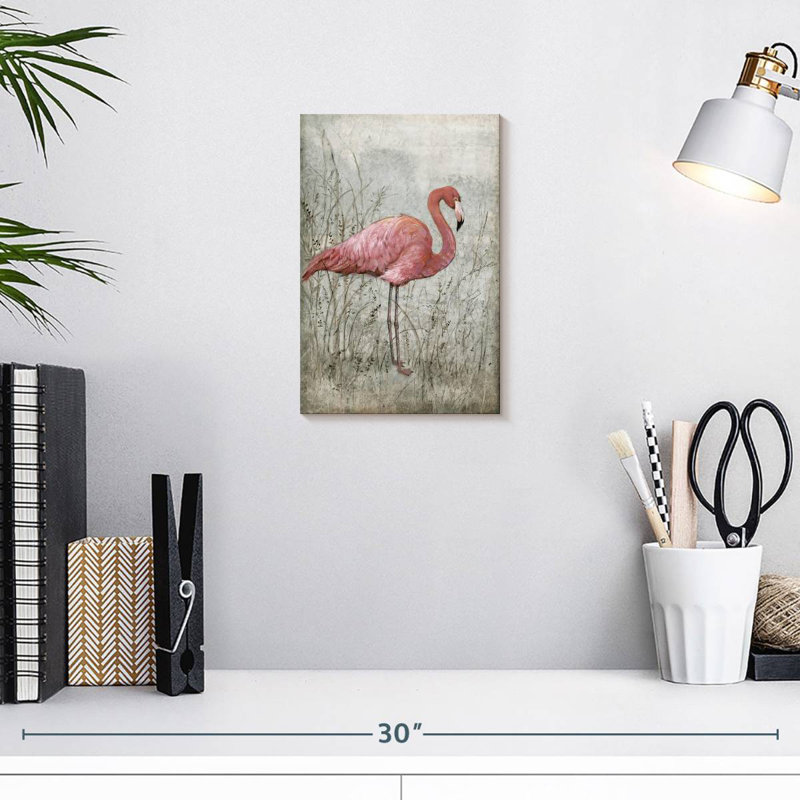 Brampt American Flamingo I, 12" H x 8" W