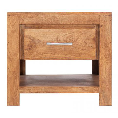 Granby 50cm W Solid Wood Bedside Table