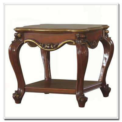 Table de bout avec tablette inférieure Honey Oak