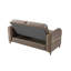 Causeuse convertible en tissu de velours Melody-1503476049