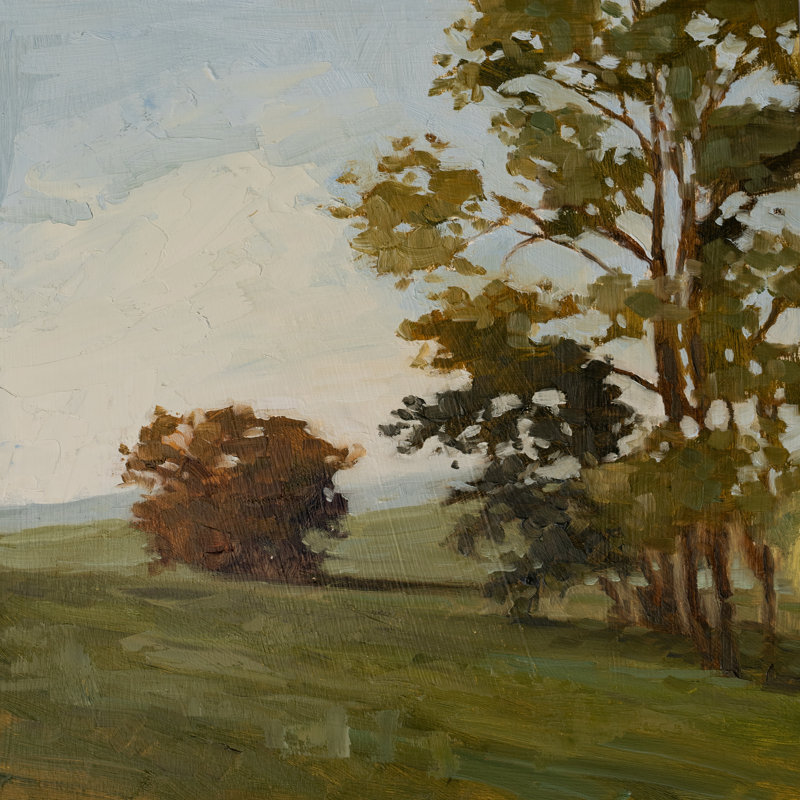 «Gettysburg Plein Air Trees Print» par Miss Mustard Seed, Non, H 12 po x l 12 po, Toile tendue