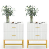 Lavario 19.69'' W Metal Nightstand
