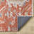 Aldora Ember Red Bloom Power-Loomed Cotton Area Rug-900600458